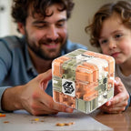 Large 3D Puzzle Maze Cube - Engaging Brain Teaser Toy, High Difficulty 3D Maze Cube & Ball, Stress Relief & Logic Development Puzzle, Spatial Awareness Brain Training Toy Educational Gift (1 PC)