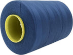 Mandala Crafts 4 Pack of Serger Threads Cones Spools - 20S/2 24000 Yards Polyester Denim Threads for Sergers Machine and Overlock Quilting Sewing Machine