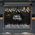 Christmas Stencils for Crafts Reusable Christmas Window Stencil Xmas Village House Holiday Stencils for Painting on Wood Door Mats Fabrics Decor