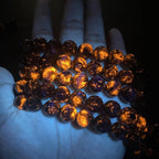 170pcs 4mm Natural Flame Yooperlite Stone Beads Round Healing Energy Power Stone Beads for Jewelry Making DIY Bracelet Necklace Earrings 32" 2 Strands
