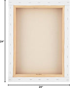 SoHo Urban Artist, 24x24 Heavyweight Stretched Cotton Canvas for Painting - 1.5" Deep- 3 Pack, Triple Primed, 100% Cotton Canvas, Archival, Universal Primed for Oil, Acrylic, Alkyd, Mixed Media