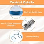 HARFINGTON 5ft Jewelry Wire, 18 Gauge (1mm) Brass Craft Soft Metal Tarnish Resistant Copper Beading Wire for Jewelry Making Supplies Crafting, Blue
