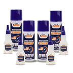 FIX & FUSION Ca Super Glue (1.77 Oz) with Activator Spray (6.76 Fl Oz) Set, Fast Adhesive/Cyanoacrylate Glue & Instant Activator for Woodworking, Plastic, Rubber, Granite, DIY & Industrial, (4 Pack)