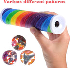 Totority Blank DIY Kaleidoscope Making Kit for Kids 15 Pcs Variety Kaleidoscope Tool, DIY Kits, Preschool, Classic Material for Making Teaching, White