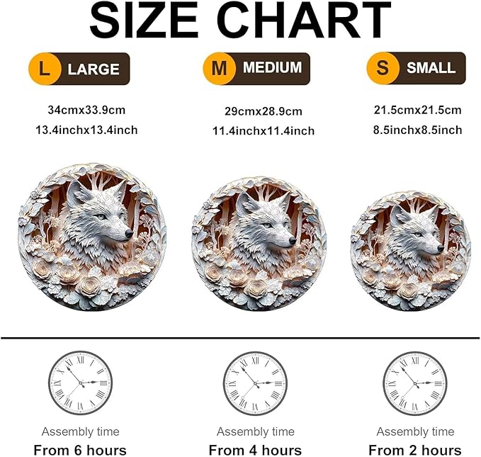Wooden Puzzles Adults, 3D Wolf Wooden Puzzles 100 Pieces, Unique Animal Shaped Wood Challenging Jigsaw Puzzles Gifts for Adults, 8.5x8.5in