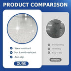 Epoxy Floor Paint, Epoxy Colored Sand Floor Paint, High-Gloss Marble Effect Self-Leveling Coating, Waterproof, Non-Slip, Ultra-Durable for Garage, Basement, Wood Floors (Sesame Gray,4.4 lb)