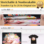 TransOurDream Tru-Iron on Heat Transfer Paper for Dark Fabric (15 Sheets, 8.5x11") T Shirt Transfers Paper for Inkjet Printer Printable Heat Transfer Vinyl for T-Shirts (TOD-7-15)