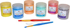 DIY Sidewalk Chalk Paint 6pk Kit - Non-Toxic, Washable Powdered Chalks - Simply Mix in Water and Use a Paintbrush to Create Colorful Artwork on the Sidewalk or Chalkboard, For Kids Ages 5+