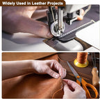 uxcell 150D 0.8mm Flat Waxed Thread 284 Yards Polyester Leather Sewing Waxed String Hand Stitching Waxed Cord for Leather Stitching Sewing Bookbinding DIY Craft Rosewood Color