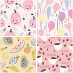 24 Sheets 12 Designs Scrapbook Paper Pad,6"×6” Single-Sided Decopodge Craft Cardstock Paper,Christmas Scrapbooking DIY Decorative Background Cardmaking Supplies.Cartoon