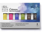 Winsor & Newton Cotman Watercolor Paint Set, 6 Colors, 8ml (0.27-oz) Tubes