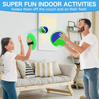 Outdoor Toys for Kids Ages 4-8, Outside Game for 3 4 5 6 7 8-12 Year Old Boys Girls, Catch Ball Toss Game for Pool, Beach, Yard- Toddlers Birthday Gifts Easter Basket Stuffers(4Pcs Green Paddles)