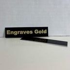 Blank Metal Plates for Laser Engraving - 4 Pack | Aluminum Sheets 0.020" Thick | CO2, Diode, Fiber Laser Compatible | Multiple Sizes & Colors (Black (engraves gold), 3x11.25 inch)