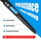 25 Park 12 inch Reciprocating Saw Blades Set,5 TPI High Carbon Saw Blades, Woodcutting Saw Blades with Organizer Case (25, 5TPI/300mm)