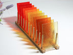 Lanyani 26 Sheets Transparent Stained Glass Sheets Packs for Art Crafts, Textured Bright Color Variety Translucent Cathedral Art Glass Sheets for Mosaic Glass DIY Projects, 4x6 inches