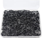 500PCS Safety Pins, 0.75Inch/19mm Small Safety pins, Rust Resistant Nickel Plated Steel Set for Crafting, Sewing, Rimming Fastening Clip Button for Garment Hang Tag (Black)