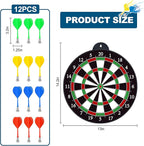 Magnetic Dart Board - 12pcs Magnetic Darts - Excellent Indoor Game and Party Games - Gifts for 5 6 7 8 9 10 11 12 Year Old Boy Kids