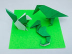 [Taro's Origami Studio] Standard 6 Inch One Sided 23 Colors 500 Sheets Square Easy Fold Premium Japanese Paper for Beginner (Gold and Silver Included)