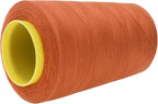 Mandala Crafts 4 Pack of Serger Threads Cones Spools - 40S/2 24000 Yards Polyester Rust Threads for Sergers Machine and Overlock Quilting Sewing Machine