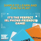 Doin' The Most - Pick Your Pic: Hilarious Party Cards for Family Game Night. Fun Travel Gifts for Kids, Teens, College, and Adults. Ages 13+