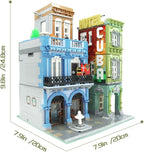 ZenithFlow Street View Building Blocks Kit, Cuba Hotel Mini Blocks Construction Toys European Architecture Model House Store Building Set, Idea Gifts Home Decoration Collection for Adults (3959 PCS)