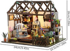 This DIY Miniature Building Set Helps You Create Your own Cozy Greenhouse with All The Furniture Included. It's Suitable for Adults and Teenagers and Makes a Great Gift for Halloween and Christmas.