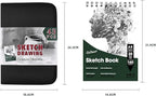 43 Pack Sketch Pencils for Drawing Charcoal Pencil Sketching Set with Sketchbook, Pencils, Charcoal, Graphite and More for Artists, Professionals or Beginners