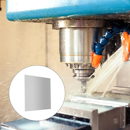 5052 H32 Aluminum Sheet Metal 12 x 12 x 1/64 (0.02”) Inch Flat Plain Thin Aluminum Plate Covered with Protective Film, Rectangle Aluminum Metal Plate for Crafting, Industrial, 0.5mm