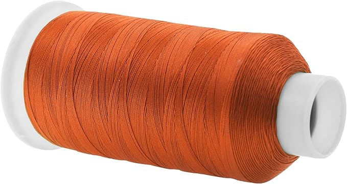 Mandala Crafts Rust Heavy Duty Thread - 1500 Yds Tex 70 Thread for Sewing Drapery Jeans Leather Hair Outdoor Marine Upholstery