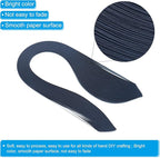PATIKIL 600pcs Quilling Strips Paper 1/8"(3mm) 39cm Origami Paper Quilling Strip for Art DIY Hand Craft Christmas, Navy Blue