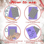 4PCS Christmas Polymer Clay Texture Sheets Set for Using with Clay Cutters, Snowflake Clay Texture Mats, Jewelry Making DIY Christmas Craft Tools