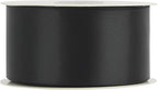 HUIHUANG Black Ribbon 2 inch Double Face Satin Ribbon Black Fabric Ribbon for Crafts, Gift Wrapping, Gift Basket Decor, Flower Bouquet Wrap, Wedding Bridal Shower Decor, Hair Bows -25 Yards/Roll