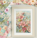 YASMEN 24 Sheets Scrapbook Paper Pads, 6X6 Single-Sided Cardstock Paper, Decorative Craft Paper, Flowers Pattern Paper Pack, DIY Decopodge Papers, Journal Scrapbooking Supplies, Card Making Supplies