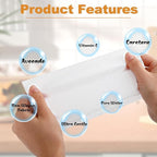 200 Pack Makeup Remover Wipe Bulk, Individually Wrapped Makeup Remover Wipes, Alcohol Free Facial Cleansing Wipes, Makeup Wipe with Vitamin E, Gentle Face Wipes for Travel Hotel(White)