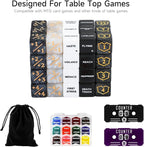 SIXPOINTS 122Pcs MTG Dice Counters Keyword Counters Life Counter 1/+1 counters Commander Buff Tokens 6 Sided Dice Set for Magic The Gathering, MTG, TCG, Card Games Accessories (A-122PCS/SET)