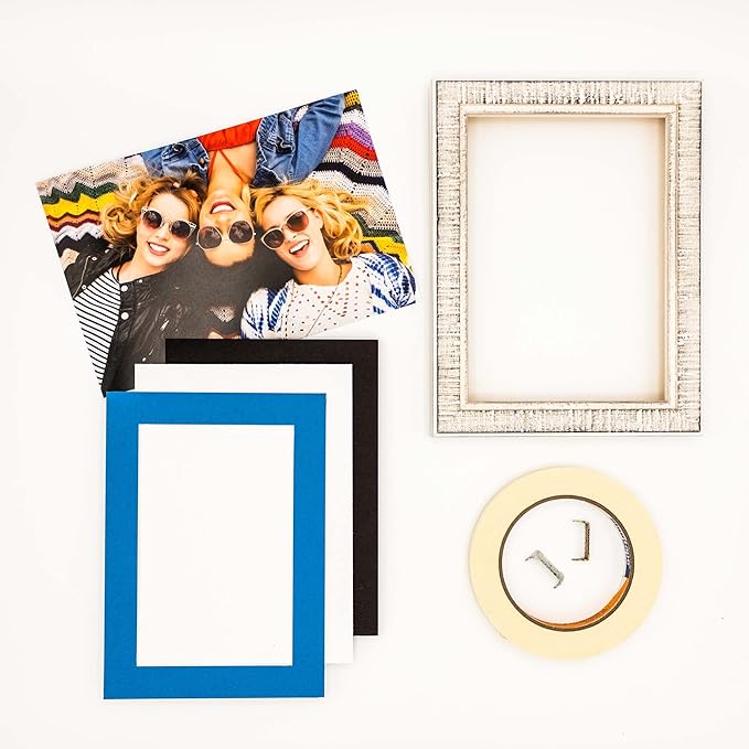 11x14 Mat for 8.5x11 Photo - Precut Bay Blue Picture Matboard for Frames Measuring 11 x 14 Inches - Bevel Cut Matte to Display Art Measuring 8.5 x 11 Inches - Acid Free Pack of 100 MATS