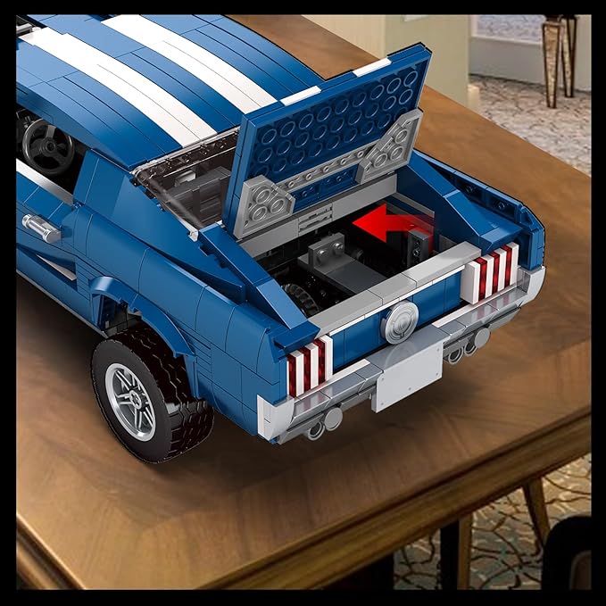 Creater Expert GT 1976 Building Blocks Toys - Compatible with Lego Car Adults Challenging, Advanced Collector's Car Model, Home and Office Display, Collectible Gift for Adults and Teens