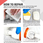 Epoxy Sculpt Clay, Self-Hardening Model Magic Sculpt Epoxy Clay, A&B 2 Part Epoxy Putty, Modeling Compound Sculpting Clays for Sculpting, Modeling, Repairing, Filling, Building, 1 Pound, White