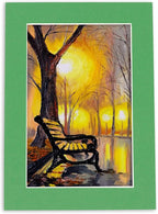 5x7 Mat for 8.5x11 Frame - Precut Mat Board Acid-Free Bright Green 5x7 Photo Matte For a 8.5x11 Picture Frame, Premium Matboard for Family Photos, Show Kits, Art, Picture Framing, Pack of 25 Mats