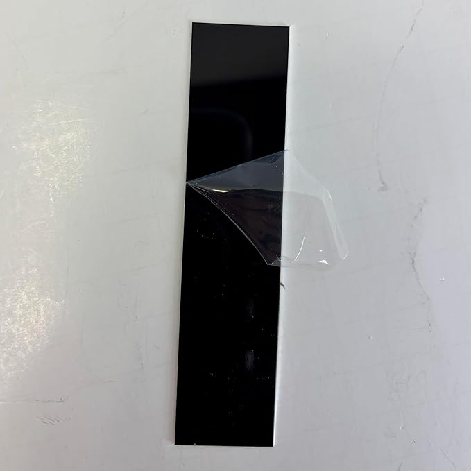 Blank Metal Plates for Laser Engraving - 4 Pack | Aluminum Sheets 0.020" Thick | CO2, Diode, Fiber Laser Compatible | Multiple Sizes & Colors (Black (engraves gold), 1x3 inch)