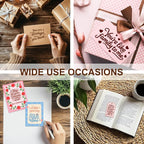 6 Pcs Greeting Words Clear Stamps for Card Making Supplies 20 Ink Pad 3 Acrylic Stamp Block Silicone Stamp with Holiday Bless Happy Birthday Stamps for Crafting DIY Scrapbooking Journal
