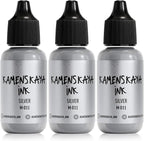 Metallic Alcohol Ink Set: Silver Alcohol Ink, 3 pcs 0.51 fl oz (15 ml) Each