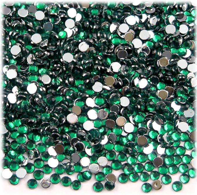 The Crafts Outlet 1,440pc Rhinestones Round 3mm (10ss) Flatback Light Orange