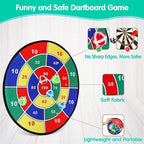 Kids Dart Board Game Set-29 inchs, Board Games with 16 Stick Balls, Summer Indoor Outdoor Toys Games for Kids Ages 4-8, Birthday Party Games Yard Toys for Kids Ages 3 4 5 6 7 8 9 10 11