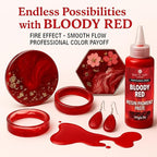 Bloody Red Epoxy Resin Pigment Paste XL (191g/6.7oz) – Opaque Epoxy Dye & High Concentration Coloring Paste, Mica Powder Alternative for Resin Art, Jewelry, Tumblers, River Tables & Crafts