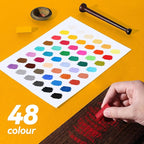Paul Rubens Soft Pastel Set (48 Colors) - Fine Pigments with Smooth Strokes & Strong Coloring Power - Vibrant Chalk Pastels for Drawing, Blending & Layering - Ideal for Beginners, Students & Artists