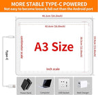 Elice Magnetic A3 Light Board for Diamond Painting, Ultra-Thin Tracing LED Light Box with Side Buttons, Super Bright Diamond Art Light Pad, Light Table for Drawing, Sketching, Weeding Vinyl - White