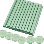 Fruit Green Wax Seal Sticks, ONWINPOR 20pcs Glue Gun Waxing Sealing Sticks for Waxseal Stamp, Mini Sealing Waxs Sticks Suit for 0.28''Glue Gun (Fruit Green)