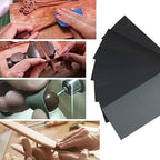 60 Pcs 9x3.6 Inch 8 Grit Mixed Packing Wet and Dry Sandpaper Sheets, Woodworking Furniture/Automobiles/Metal/Lacquer Polishing Sanding Sheets，80/150/320/600/1000/1500 Grit