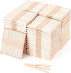 3000pcs 4.5" Wooden Craft Sticks, Popsicle Sticks for Waxing, Ice Cream Sticks, Wooden Sticks for Crafts, Hair Removal and Waxing Supplies, Creative Designs and Home Art Projects